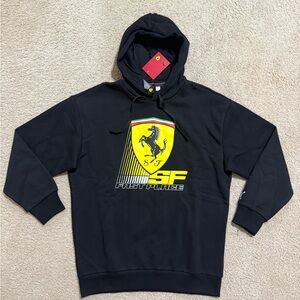 Puma Ferrari Hoodie Scuderia Ferrari Race Big Shield Pullover Sweatshirt Sz M, L